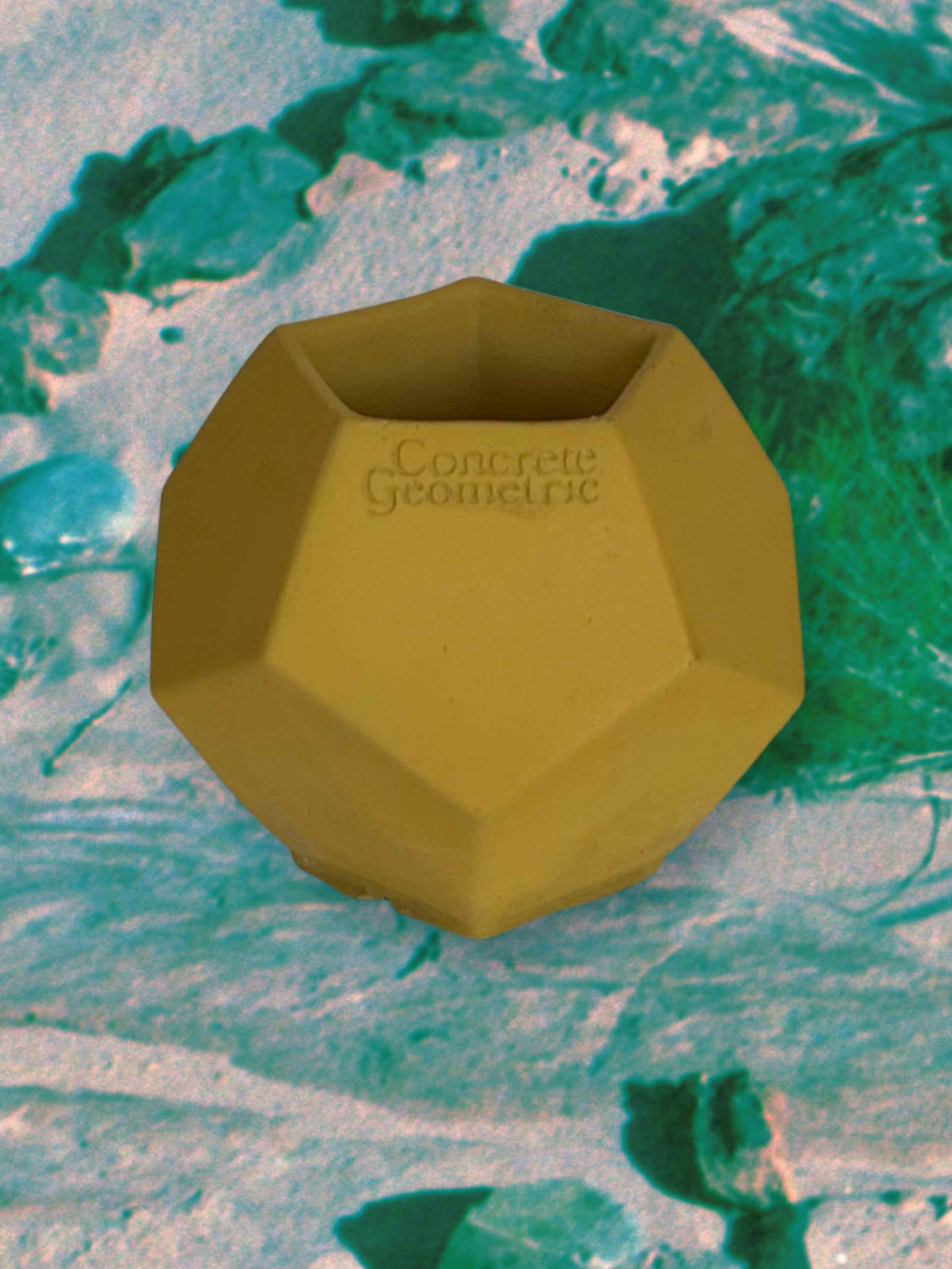 Dodecahedron Portal Vessel | Medium Concrete Planter