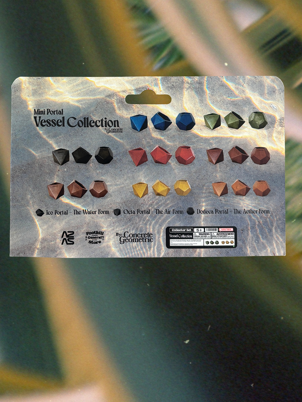 Mini Portal Vessel Collector Set | Sacred Geometry Concrete Vessels