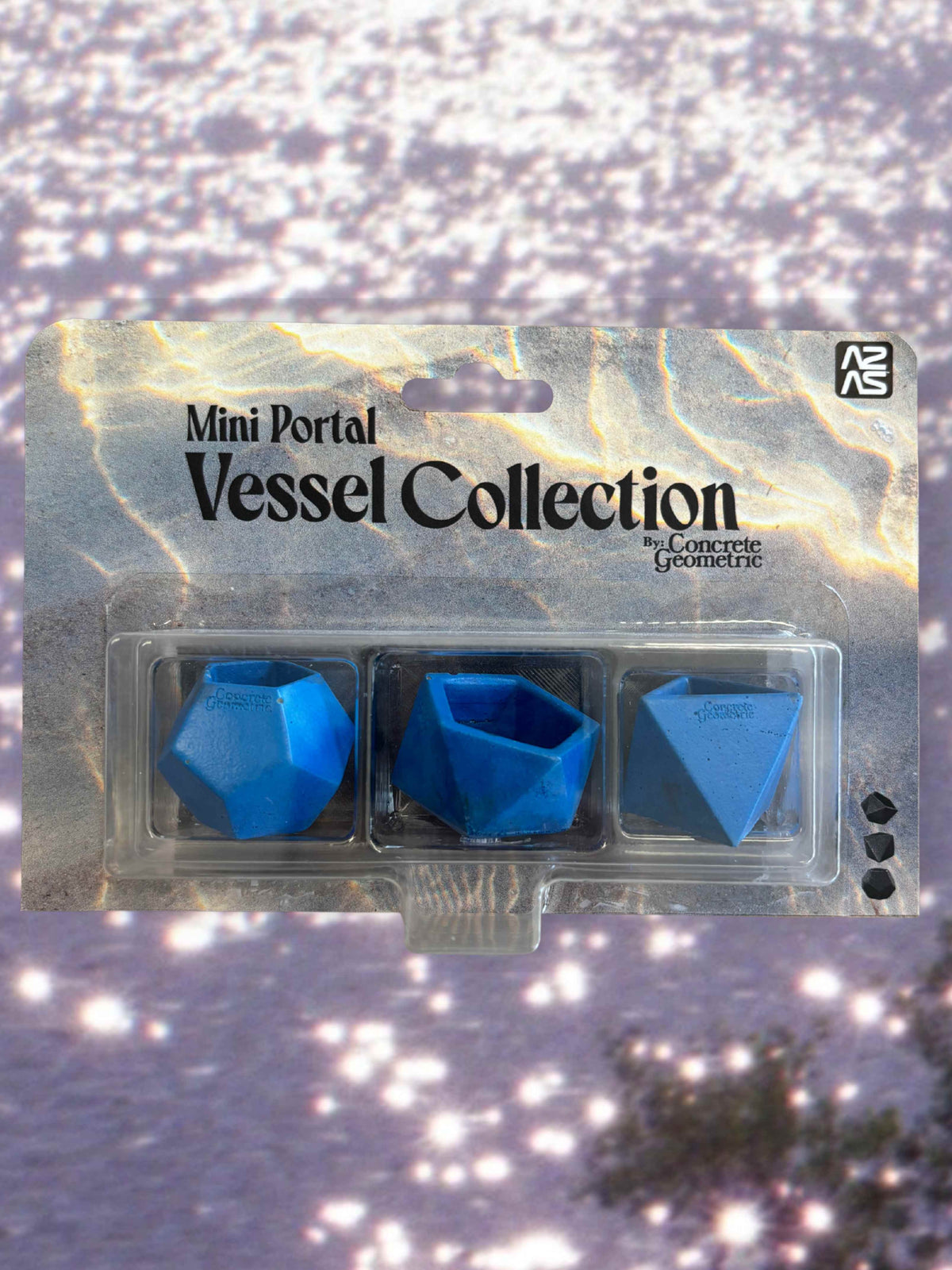 Mini Portal Vessel Collector Set | Sacred Geometry Concrete Vessels