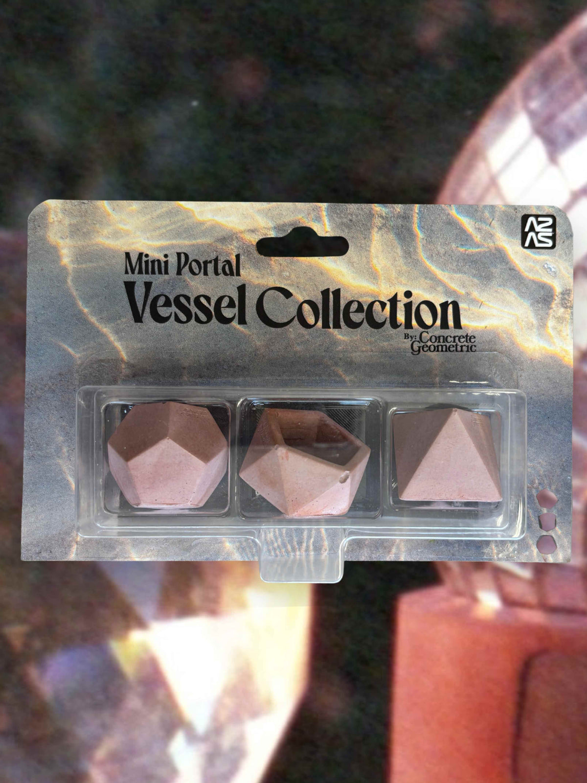 Mini Portal Vessel Collector Set | Sacred Geometry Concrete Vessels